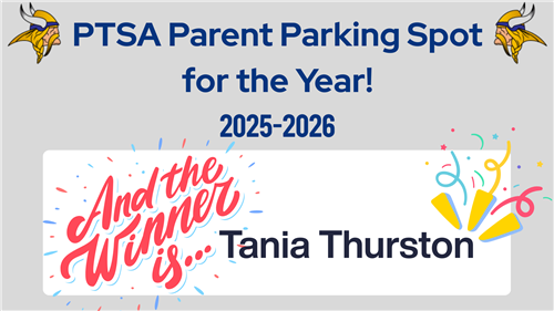 PTSA Parent Parking Spot for the Year